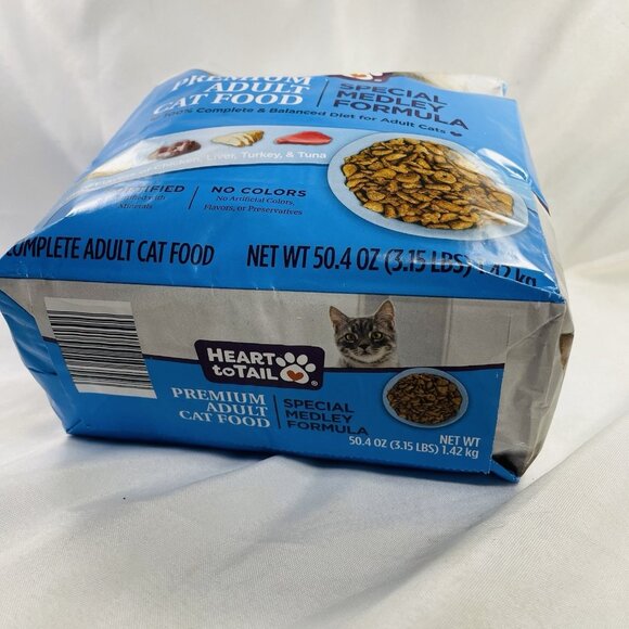 Heart To Tail Premium Adult Cat Food Special Medley Formula 3.15 Lbs Made In USA - Picture 10 of 10